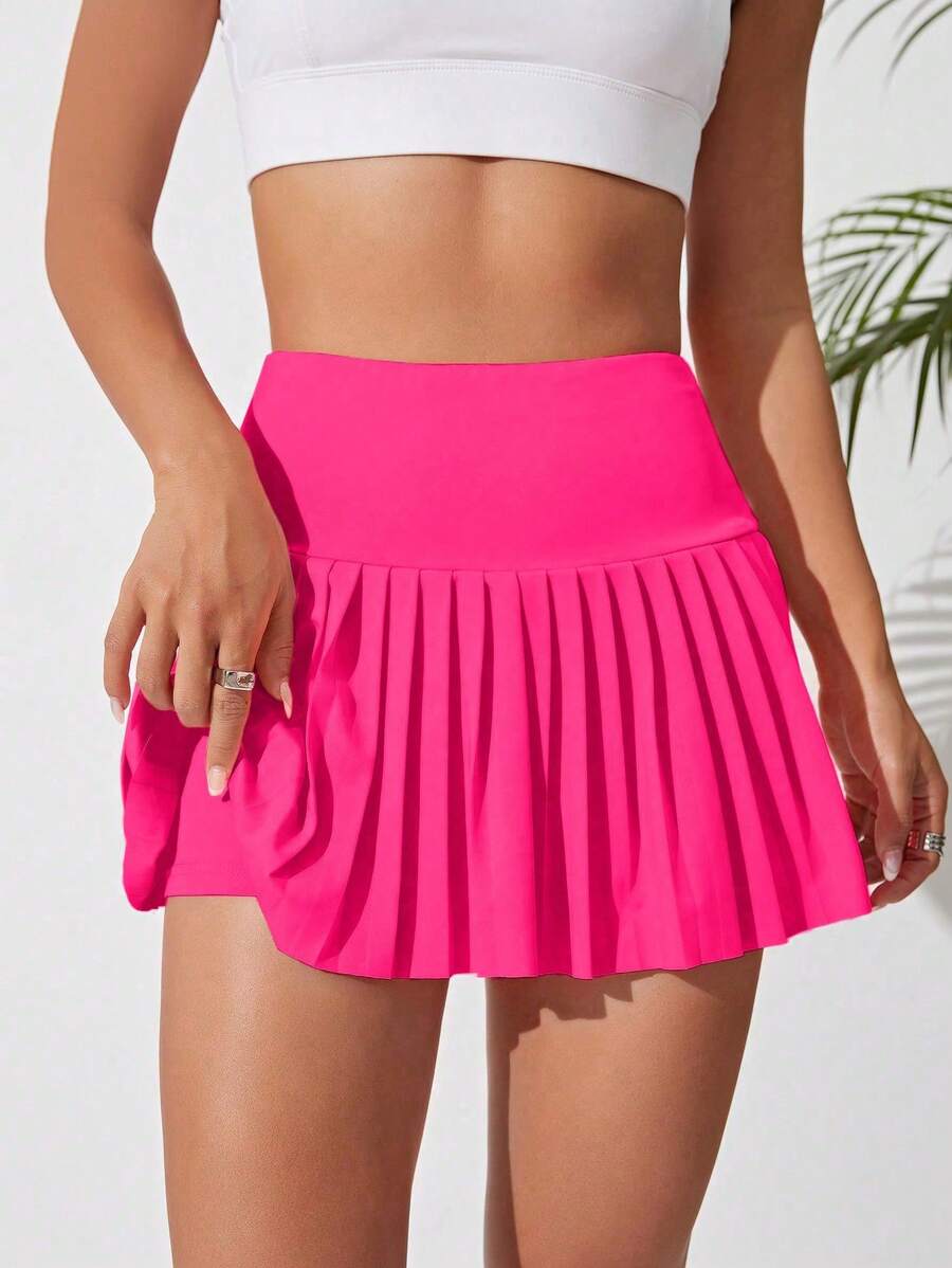 Falda pantalón deportiva plisada negra buena calidad